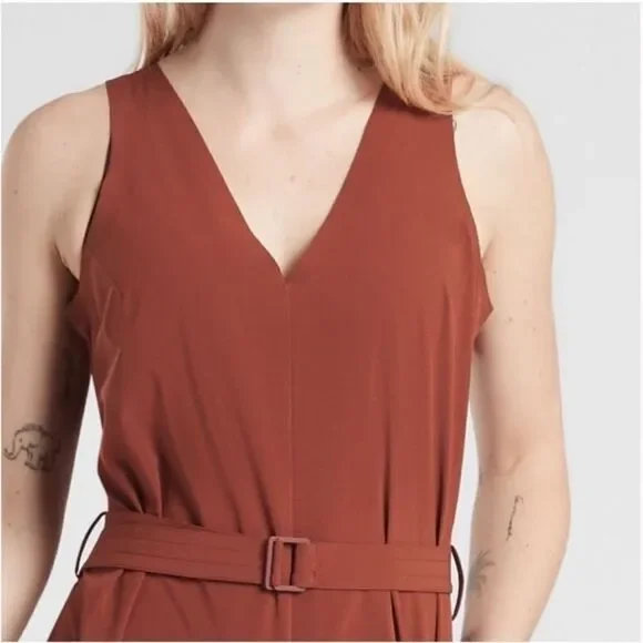 Athleta Sarasota Wide Leg Cropped Jumpsuit - Picture 2 of 6